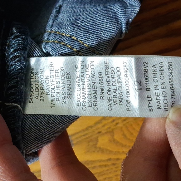 DEMOCRACY Jeans Womens 12 BLUE DENIM Preowned AB SOLUTION Used - Picture 4 of 5